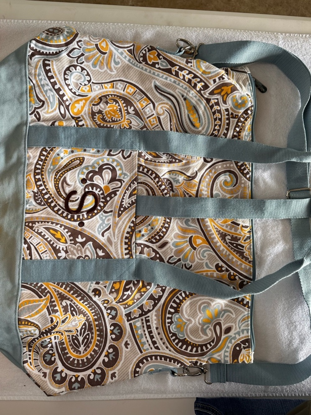 Paisley Print Tote Bag 31